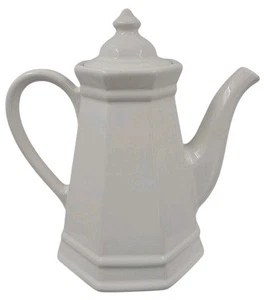 Pfaltzgraff Heritage weiß groß Kaffee Tee Kanne mit Deckel 13,5" Vintage - Bild 1 von 11