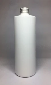500ml PET Plastic White Cylindrical Bottles & Aluminium Screw On Top ANY AMOUNT - Picture 1 of 1