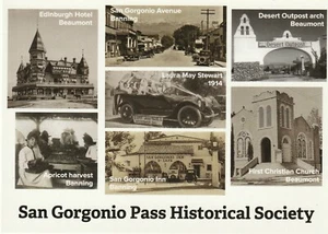 San Gorgonio Pass Historical Society Advertising Postcard Banning Beaumont Calif - Picture 1 of 2