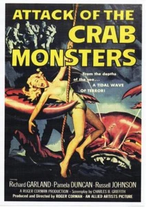 ATTACK OF THE CRAB  MONSTERS SCI-FI  A4 MINI GLOSS TEXTURED  POSTER - Picture 1 of 1