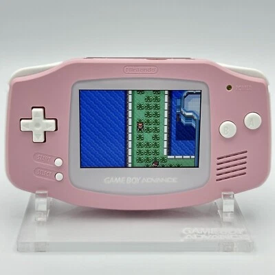 Nintendo Game Boy Advance GBA iPS V2 Backlight Backlit LCD Console Pink & White - Image 1 of 3