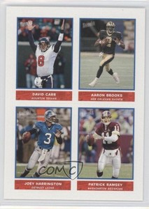2004 Bazooka Stickers Aaron Brooks Patrick Ramsey David Carr Joey Harrington #14