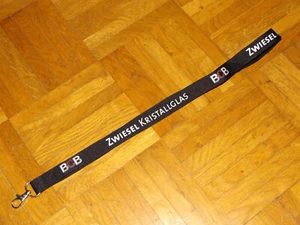 schwarzes Schlüsselhalsband Schlüsselband Lanyard m.Karabiner "Zwiesel", NEU,TOP - Bild 1 von 2