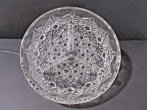 Geschliffenes Kristallglas 3-teilig rund Gewürz-/Bonboniere Gänseblümchen & Knopf - Bild 1 von 5