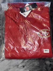 NFL Team Apparel San Francisco 49ers 1/4 Zip Pullover Fleece Jacket Small New - Picture 1 of 14
