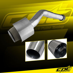 For 06-10 Jeep Commander 3.7L V6 Polish Cold Air Intake + Stainless Steel Filter