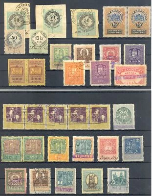 HUNGARY 53 REVENUES STAMPS - */0 --F/VF  - Image 1 of 2