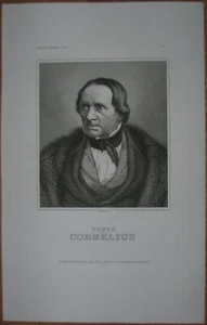 aprox.1860 retrato impresión PETER VON CORNELIUS (#23) - Imagen 1 de 1