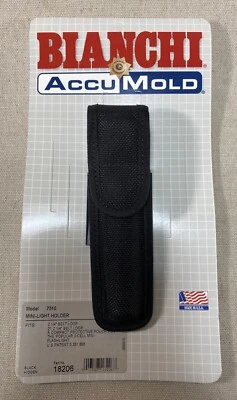 NEW Bianchi AccuMold 7310 Mini Mag Light 2AA Flashlight Holder Holster! USA