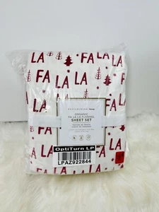 Pottery Barn Teen FA LA LA Organic Holiday Sheets Twin/XL Twin NWT SOLD OUT - Picture 1 of 4