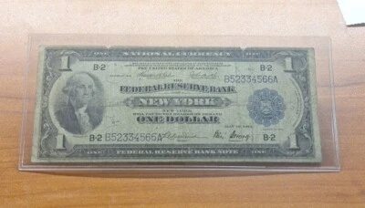 1918 Federal Reserve Bank of New York $1 Note - Image 1 of 4