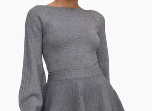 Hill House Gray Sweater XS Blouson Sleeve - Picture 1 of 10