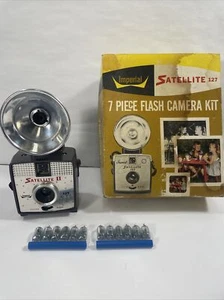 VINTAGE IMPERIAL SATELLITE II 127 4x4 GREY CAMERA & IMPERIAL II FLASH! - Picture 1 of 12