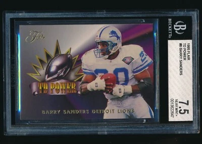 1995 Flair TD Power #8 Barry Sanders BGS 7.5 - Image 1 of 2
