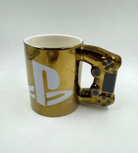 Playstation Dualshock Tasse Gold mit Controller als Henkel Merch top Zustand - Bild 1 von 9