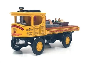 Matchbox Appx 10cm Long YAS10-M - 1918 Atkinson Steam Wagon City of Westminster - Picture 1 of 5