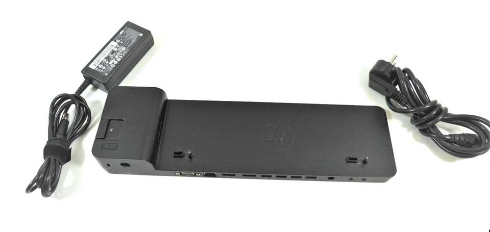 HP 2013 UltraSlim Dockingstation (HSTNN-IX10) mit Netzteil, USB3.0, DisplayPort - Bild 1 von 3