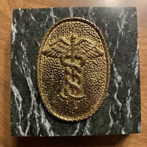 Medical Caduceus Snake Wings Marble Desk Office Paperweight Doctor MD Nurse C25 - Imagen 1 de 11