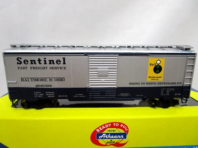 Athearn HO Scale B&O Baltimore Ohio Sentinel 40' Box Car Youngstown NOS 70396 - Image 1 of 4