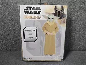 Star Wars The Mandalorian Grogu Halloween Costume Toddler Age 3-4 3 Piece Disney - Picture 1 of 5
