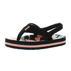 Reef Girls Little Ahi Black Flip-Flops Shoes 3-4 Medium (B,M) Toddler  8657