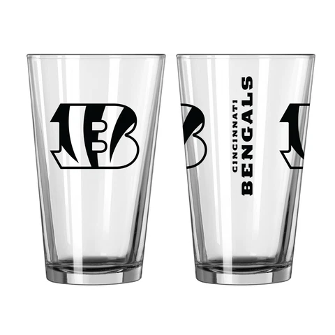 Cincinnati Bengals Boelter NFL Game Day 16oz Pint Glass(1) FREE SHIP!! Cover