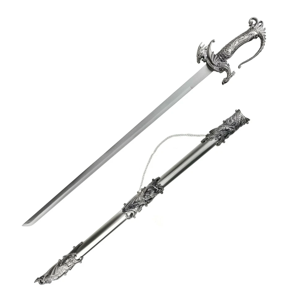Fantasy Edge Saint George Dragon Saber Fantasy Knight Sword 440 Stainless Steel