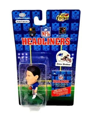 Figura 1996 NFL Corinthian Headliners Drew Bledsoe New England Patriots Foto 1 de 4