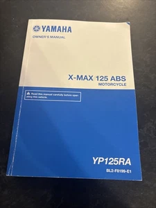 Yamaha X-Max 125 ABS Motorcycle Owner Manual 2018 - Picture 1 of 11