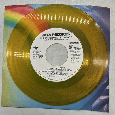 Jimmy Buffett Please Bypass This Heart MCA Records MCA-52752 Promo Yellow NM Foto 1 de 4