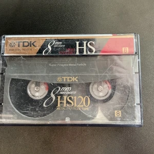 TDK HS120 8mm Video Tape Single Tape Hi-8 Hi8 Cassette Tape - Bild 1 von 2