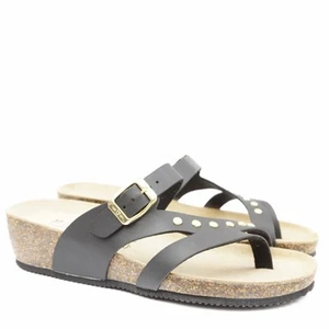 VALLEVERDE COMFORTABLE WEDGE SLIPPERS FLIP FLOPS - Picture 1 of 4