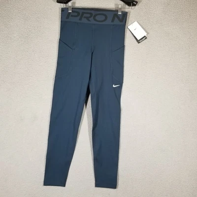 Nike Pro Dri-FIT Training Leggings Womens Small High Rise Pockets FV7388-478 - Image 1 of 4