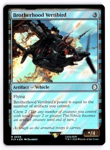 Brotherhood Vertibird (Surge Foil) Foil 656 R Universes Beyond: Fallout NM - Picture 1 of 2
