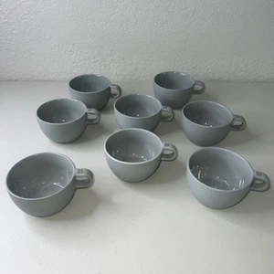 Nespresso Barista Big Game Collection Cappuccino Lot Of 8 Cups Medium Grey Flaws - Picture 1 of 21