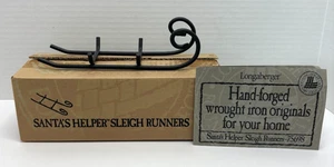 LONGABERGER Wrought Iron Santa's Helper Sleigh Runners--75698--NEW - Picture 1 of 7