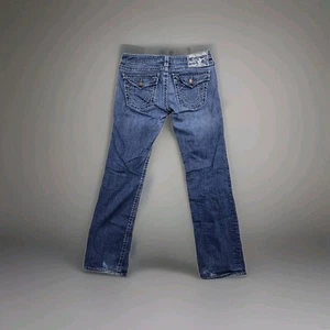 True Religion Jeans Womens 31 Billy Super T Flap Pocket Whip Stitch WQ1572H94 - Picture 1 of 21