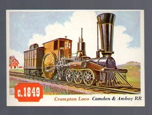 Rails and Sails (1955) - Card # 69 - TOPPS - Crampton Loco - Picture 1 of 2