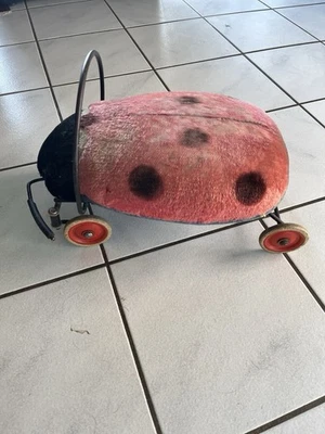 Steiff Marienkäfer Auf Räder Alt - Bild 1 von 4