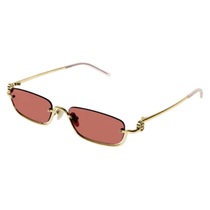 Gucci GG1278S 003 Sunglasses Woman Gold - Picture 1 of 4