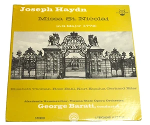 Joseph Haydn In G Major 1772 by George Barati Conductor Excellent No Scratches - Foto 1 di 3