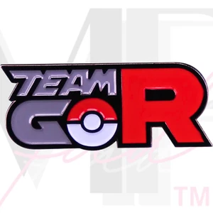 Pokemon Esmalte Duro Prendedores Coleccionables Goma Negra Embrague EQUIPO ROCKET GO INSIGNIA - Imagen 1 de 5