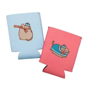 Pusheen Box Esclusivo Raffreddatore Lattine Koozie Confezione da 2 Marinaio Nautico Gatto Cartoni Animati Soda - Foto 1 di 1