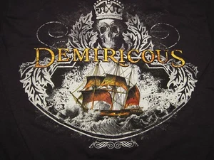 Demiricous, Skull, Crown, Ship, 100% Cotton, Short Sleeved, Shirt, Youth, LG - Picture 1 of 3