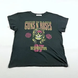 Daydreamer Guns & Roses Destruction 87 Band T-Shirt Schwarz Boyfriend Tee M Neu ohne Etikett - Bild 1 von 8