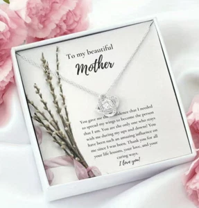 A Mi Hermoso Collar Madre De Hija/Hijo Día de la Madre Regalo Con Caja NUEVO - Imagen 1 de 2