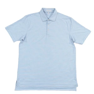 Peter Millar Summer Comfort Mens L Polo Heritage Performance Jersey Golf Shirt - Picture 1 of 9
