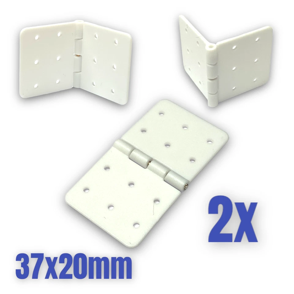 ✅ 2x Nylon Scharnier 37x20 mm RC Flugzeug Segel Airplane Ruder Aileron Querruder - Bild 1 von 4