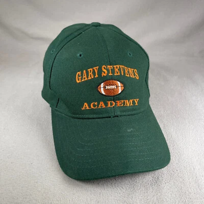 Gary Stevens Academy 足球帽男式 OS 绿色吊带帽刺绣运动 — 第 1/4 张图片