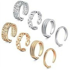 Wholesale 8Pcs/Set Jewelry Silver/Gold/Rose Gold Toe Rings Women Rings Gifts 12